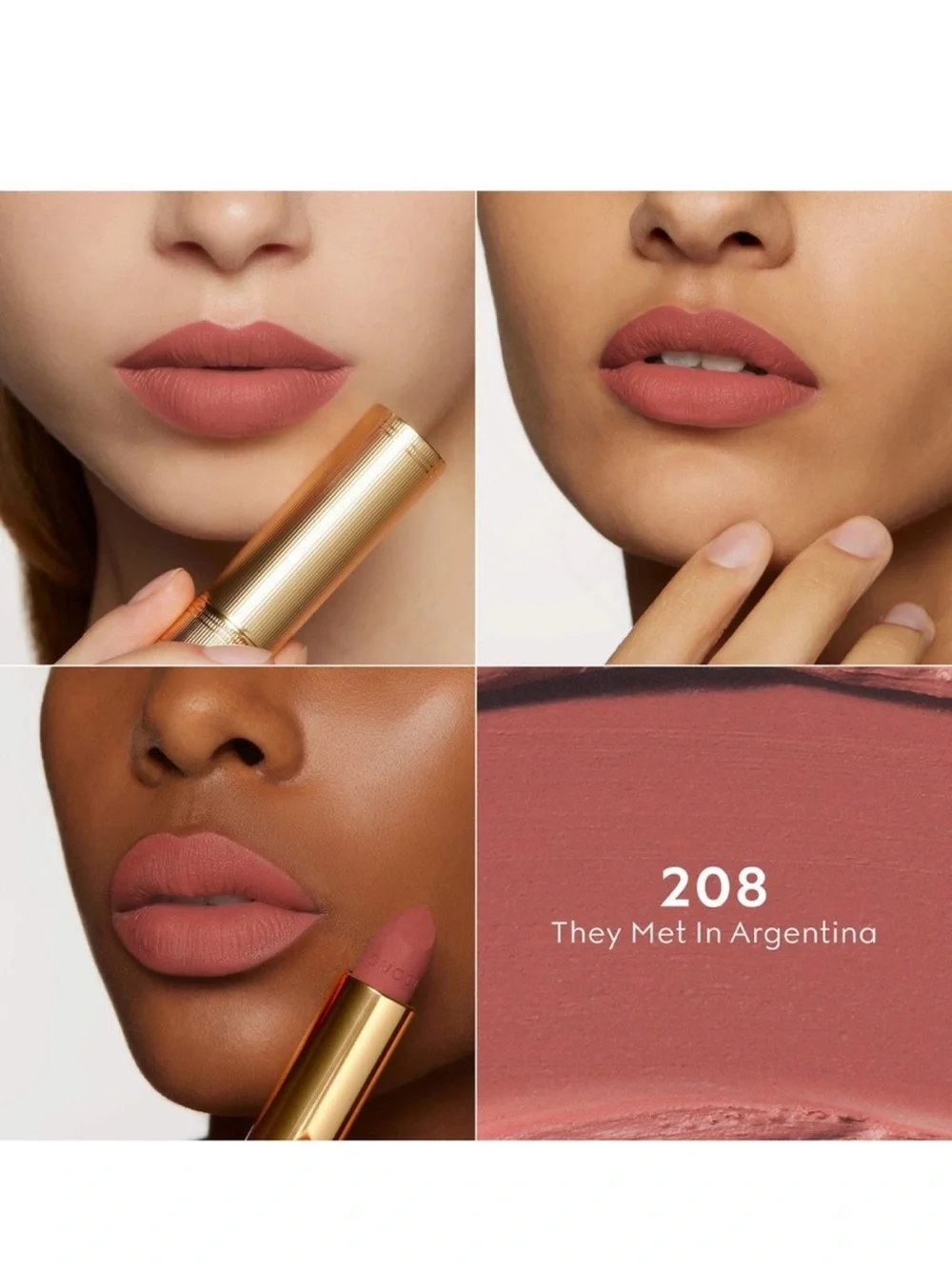 Gucci Liquid Matte Lipstick — #208 They Met In Argentina- NIB